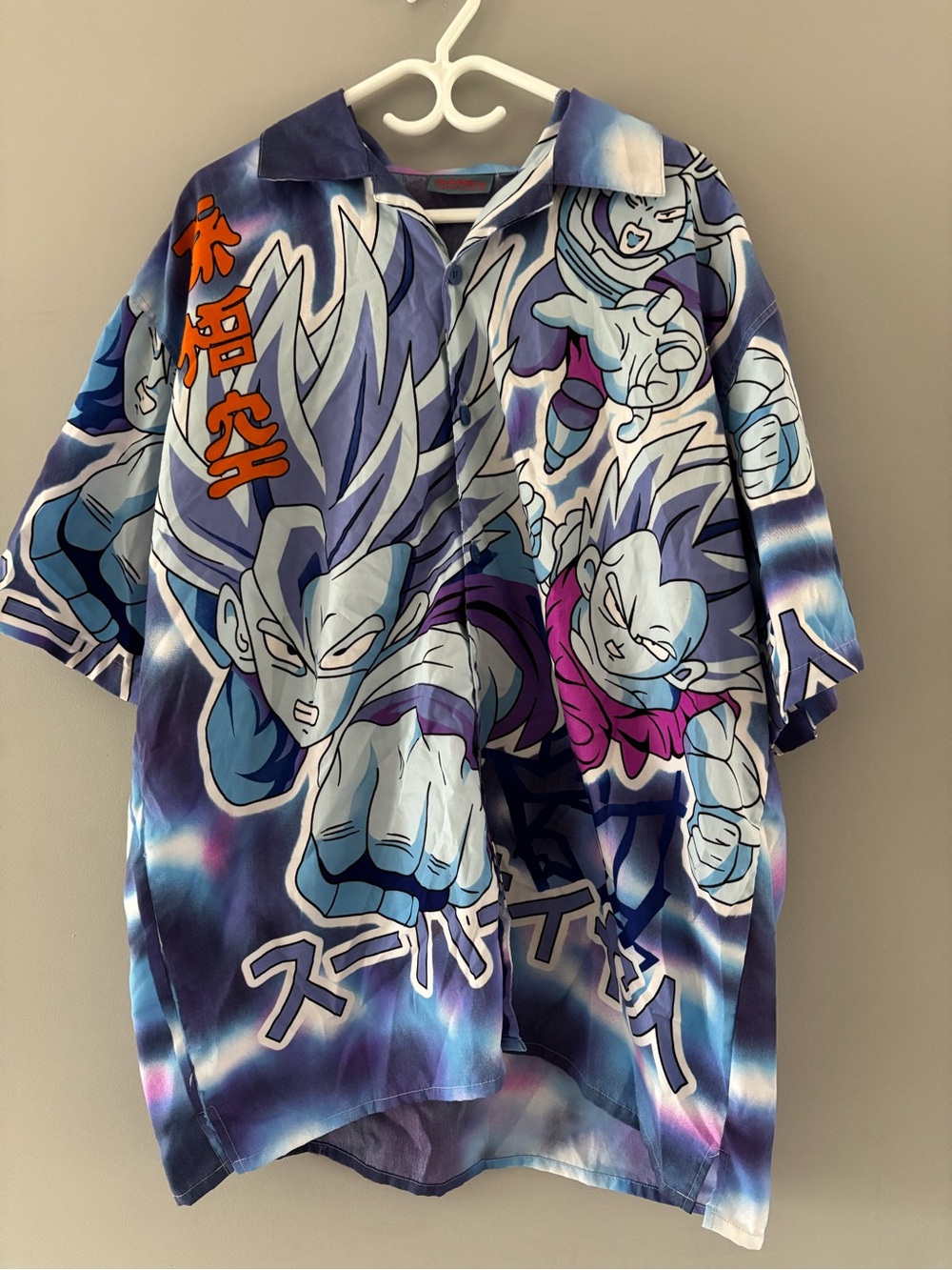 Vintage Dragon Ball Z Short Sleeve Button Up Shirt